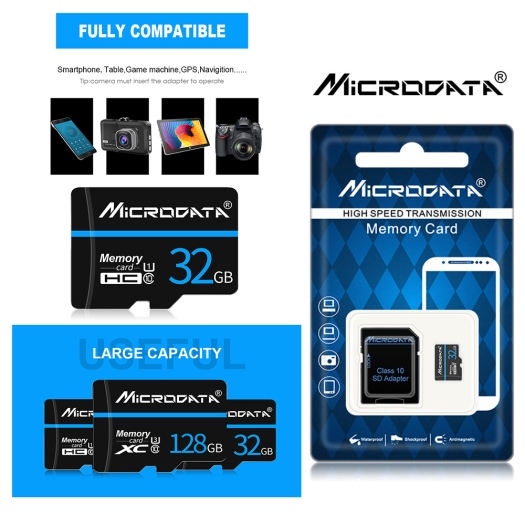 Phụ kiện thẻ nhớ Microdata 32G class 10 chính hãng