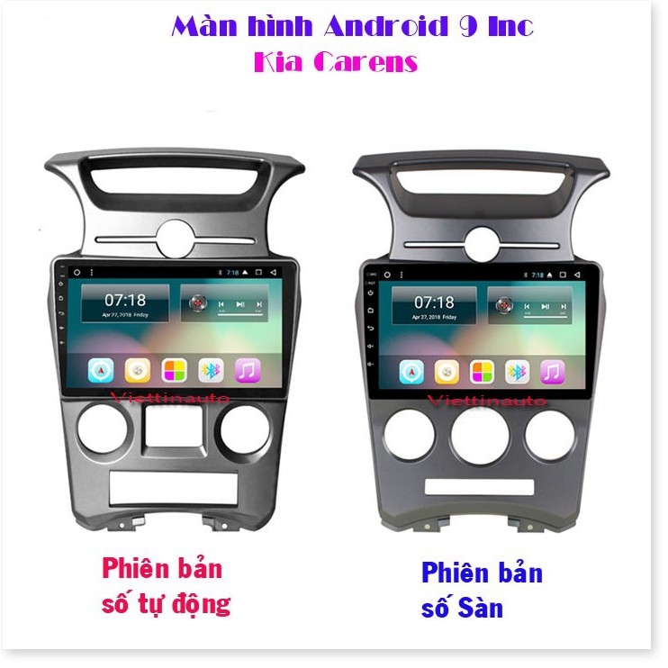 Bộ Mặt Dưỡng Màn Hình 9 Inch Kia Carens 2007-2011 số sàn , điều hòa cơ  Kèm Rắc Nguồn Zin