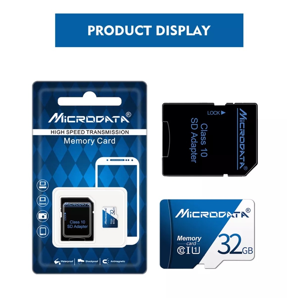 Phụ kiện thẻ nhớ Microdata 32G class 10 chính hãng