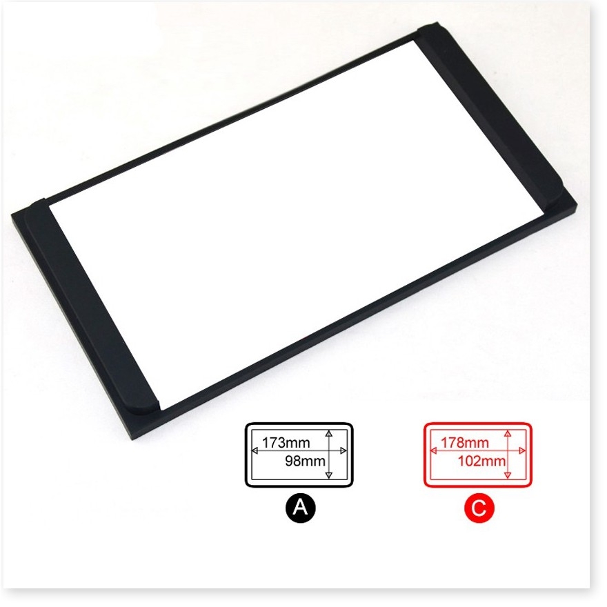 Mặt dưỡng lắp màn hình 7 Inc dòng xe Toyota kích thước ngoài 200 x 100m