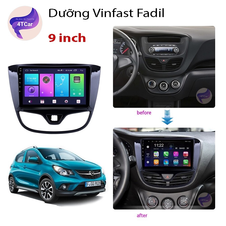 Mặt dưỡng Vinfast Fadil (9 inch) có CANBUS