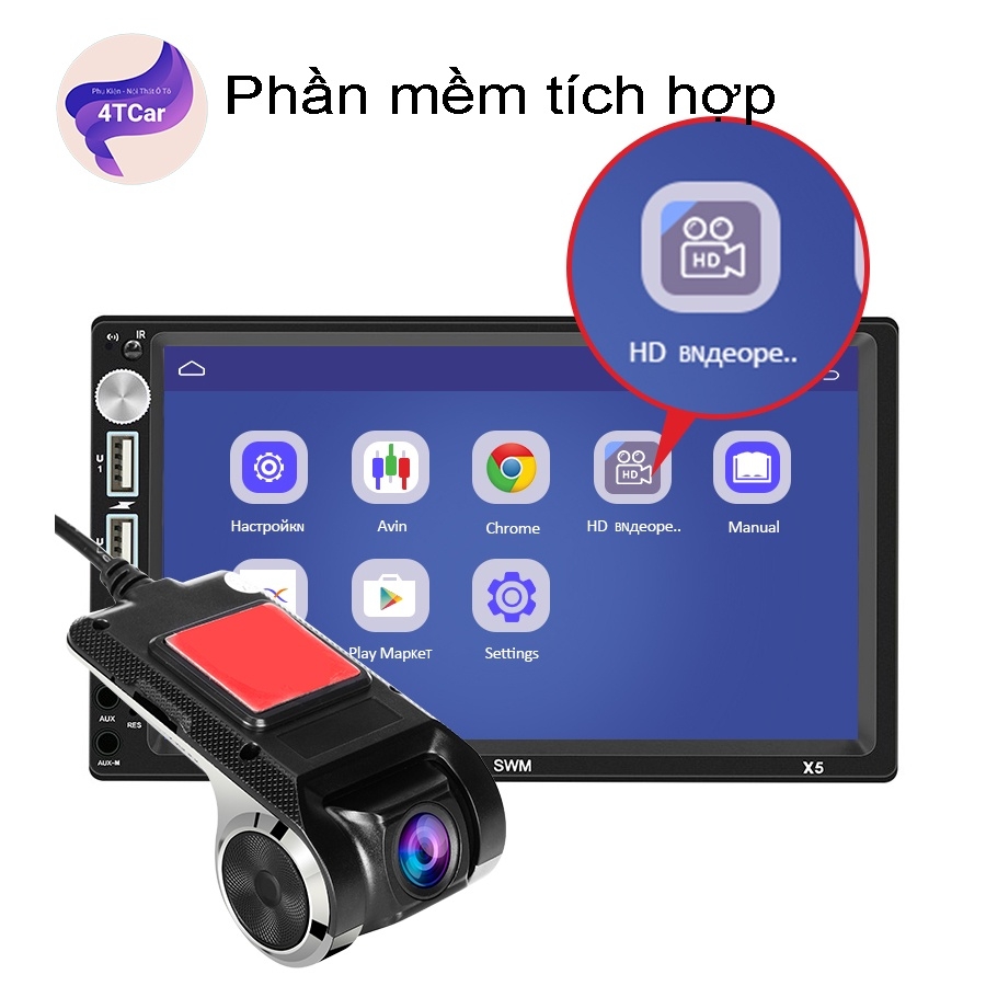 Camera Hành Trình ô tô dành cho màn android  1080 có ADAS, GPS, Lưu Tốc Độ U2