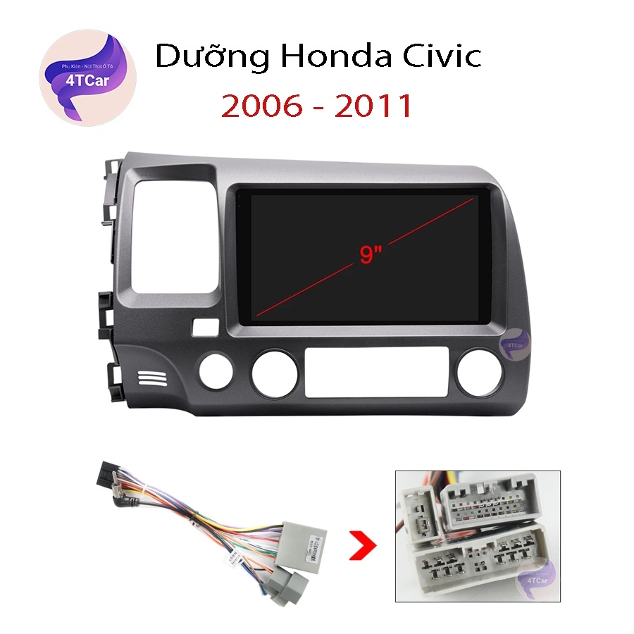 Mặt dưỡng Honda Civic 2006-2011 (9 inch)