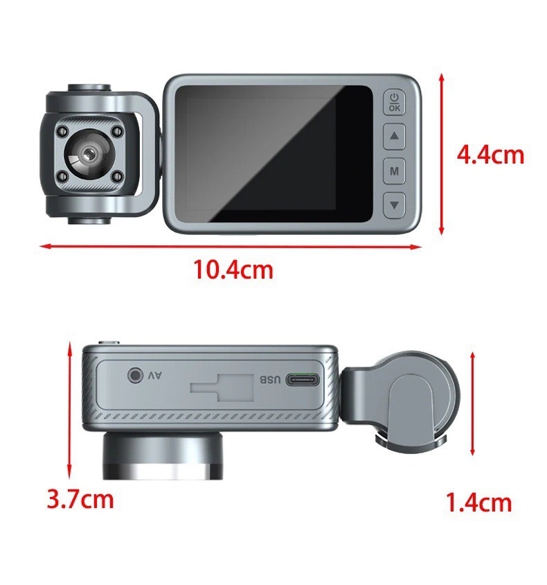 Camera Hành Trình M3 chất lượng hình ảnh  4K 3 Mắt Trước Trong Sau Wifi App