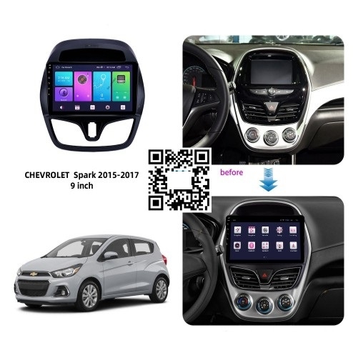 MẶT DƯỠNG CHEVROLET MATIZ/SPARK/BEAT 2015-2017 (9 INCH)