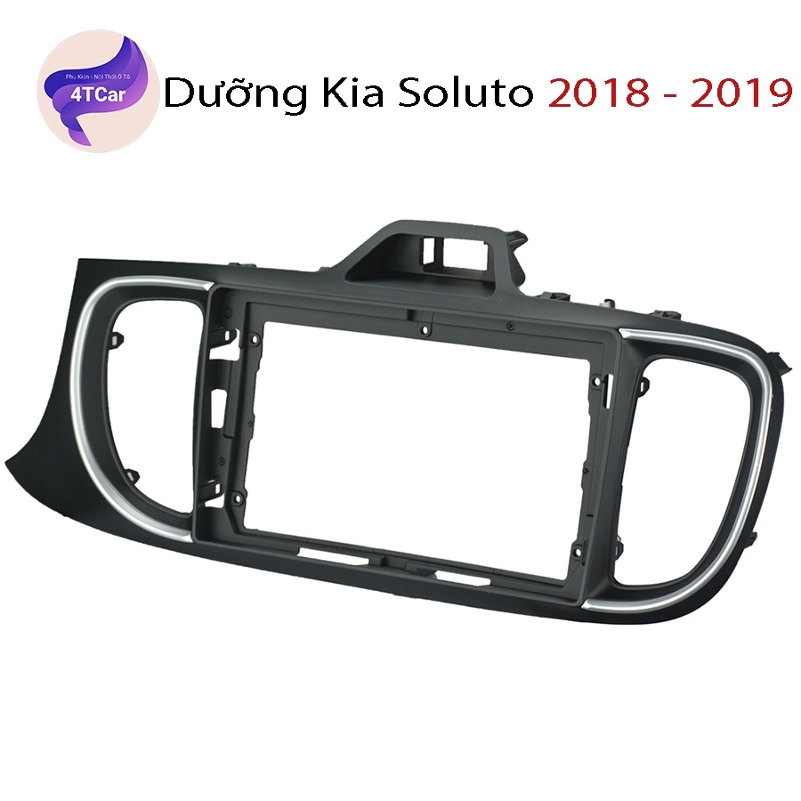 Mặt dưỡng Kia Soluto 2018-2023 lắp màn hình dvd android 9 inch