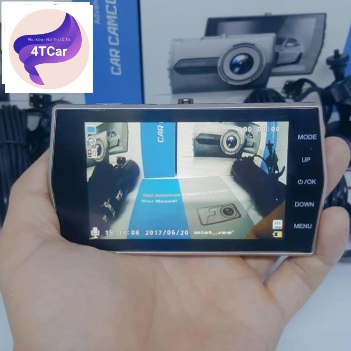Camera hành trình Wintosee Dual Lens V3 Full HD 1296P siêu nét