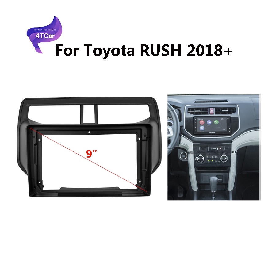 Mặt dưỡng Toyota Rush 2018-2024 (9 inch)
