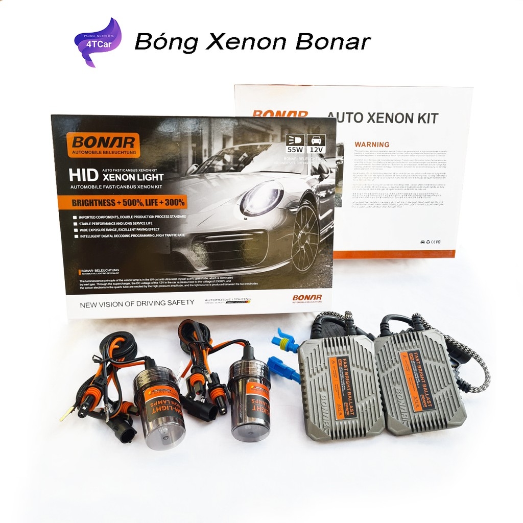 Bóng đèn siêu sáng ô tô ,Bóng đèn xenon BONAR ( hàng thanh lý bảo hành 6 tháng đổi mới )