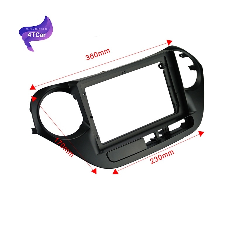 Mặt Nạ Dưỡng Lắp Màn Android 9 Inch Cho Xe Hyundai Grand I10 (2013-2016)