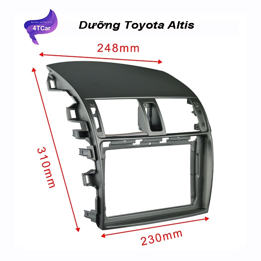 Mặt dưỡng Toyota Altis 2008-2013 (9 inch)
