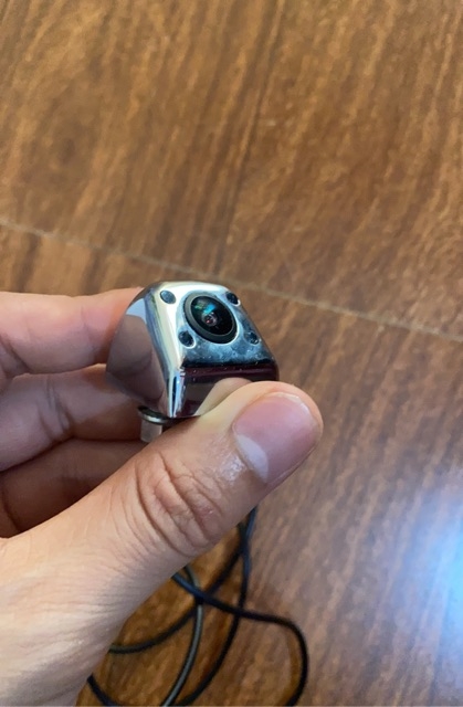 Camera lùi ô tô mạ crom - 4 mắt LED. Chống nước chống va đập tốt - có vạch chia