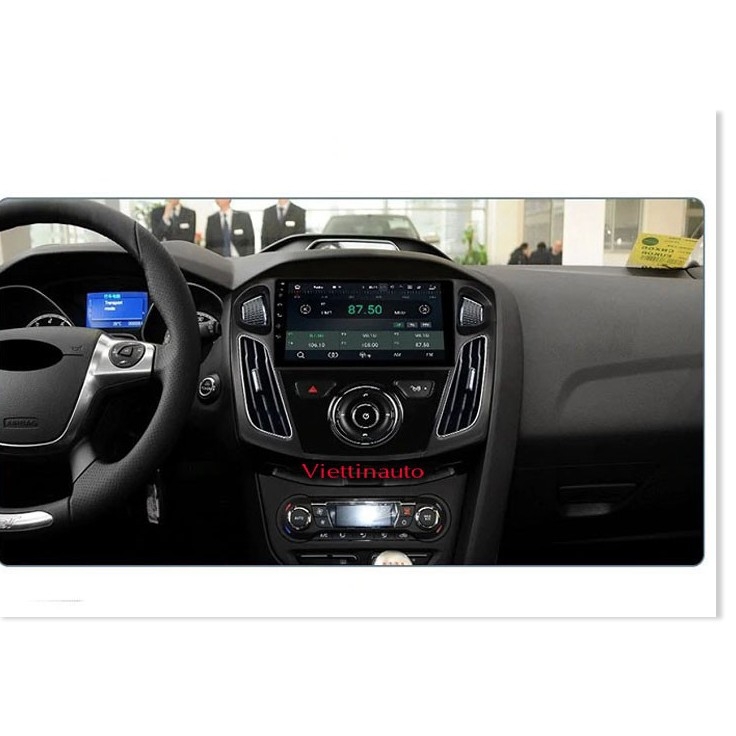 Mặt dưỡng lắp màn hình 9 Inch Ford Focus 2012-2017  mẫu ít nút bấm