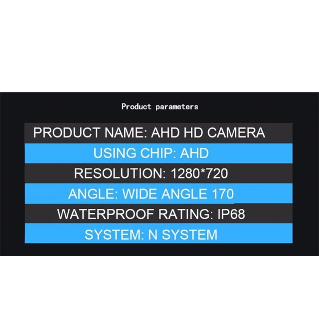 Camera lùi AHD độ phân giải 1280*720 chuẩn ahd 1080p có hồng ngoại nhìn ban đêm nét dành cho màn android