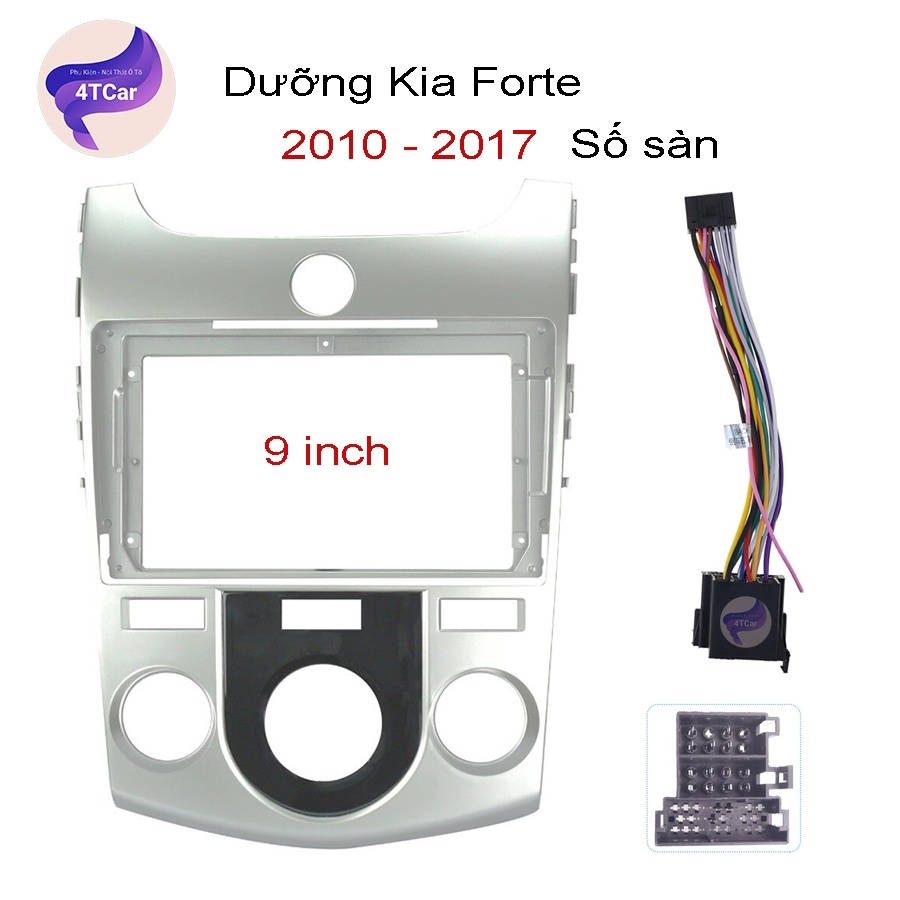 Mặt dưỡng Kia Forte 2007-2015 điều hòa cơ , số sàn  (9 inch)