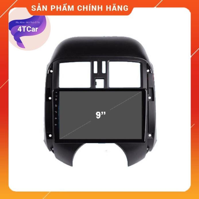 MẶT DƯỠNG LẮP DVD ANDROID CHO XE NISSAN SUNNY 2011-2017 9INCH CÓ JACK NGUỒN ZIN