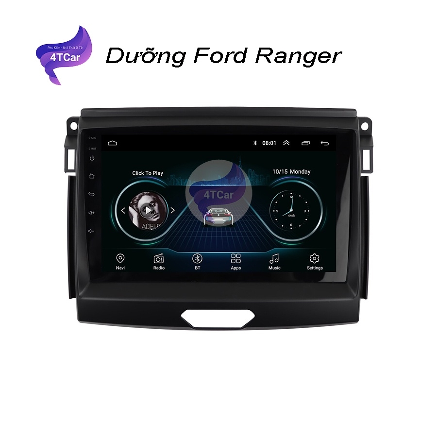 Mặt dưỡng Ford Ranger , everest  2016-2018 , 19-20 , 21-22  lắp dvd android  (9 inch)