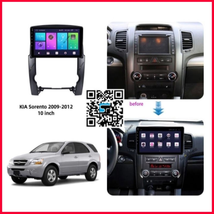 Mặt dưỡng Kia Sorento 2009-2013 lắp màn hình dvd android 10 inch