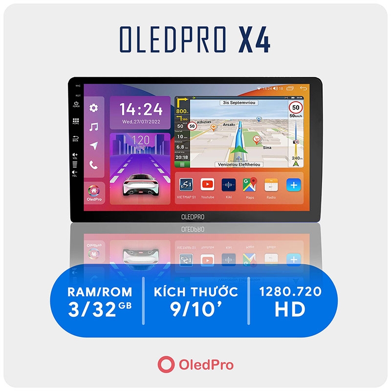 Màn Hình OledPro X4 DVD Android Thông Minh