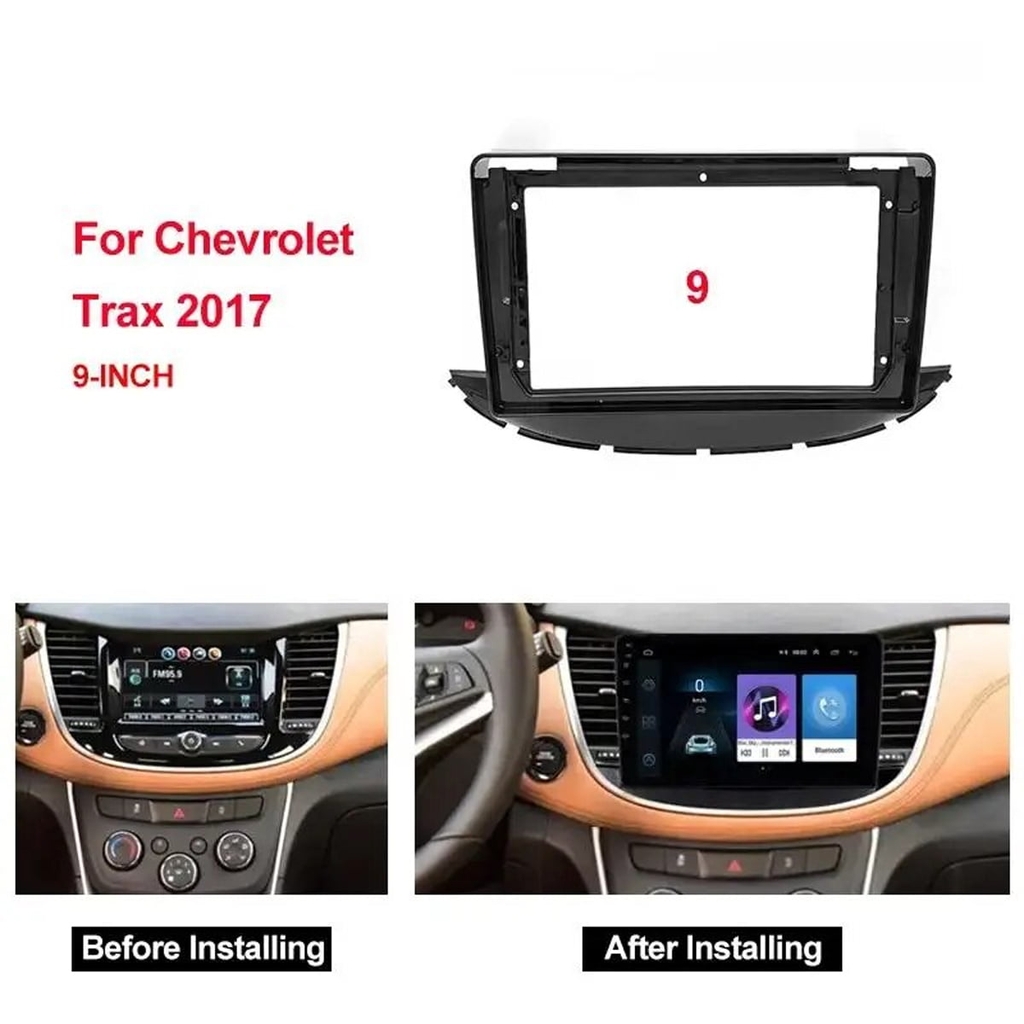 Mặt dưỡng màn hình Chevrolet Trax lắp màn hình dvd android 9 inch