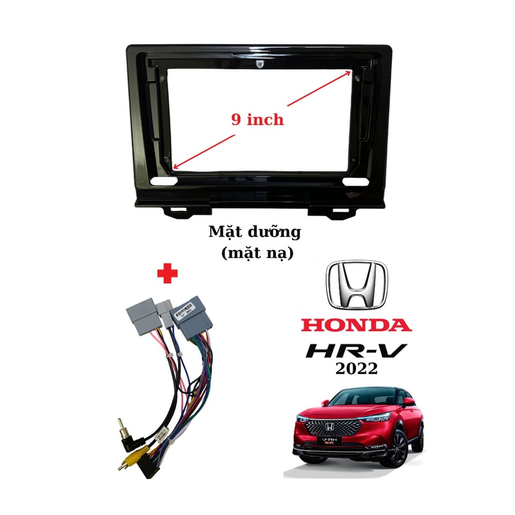 Mặt dưỡng Honda HRV 2022-2024  lắp màn hình  android 9 inch