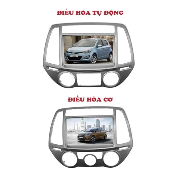 Mặt dưỡng Huyndai i20 2011-2014 điều hòa cơ  (9 inch)
