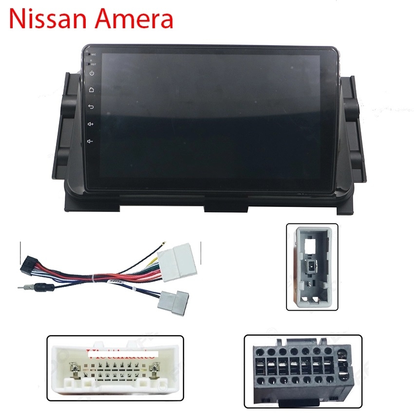 Mặt dưỡng Nissan Almera, Kicks 2022 -2024 lắp màn hình android 9 inch hoặc 10 inch