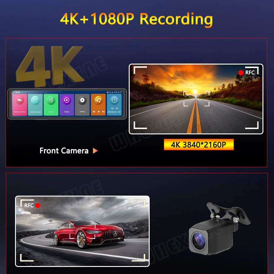 Camera Hành Trình Gương 4K - Giải Pháp Công Nghệ Tối Tân Cho Ô Tô