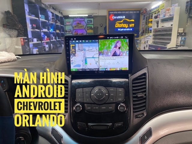 Mặt dưỡng Chevrolet Orlando 2009 - 2012 (9 inch) lắp màn android