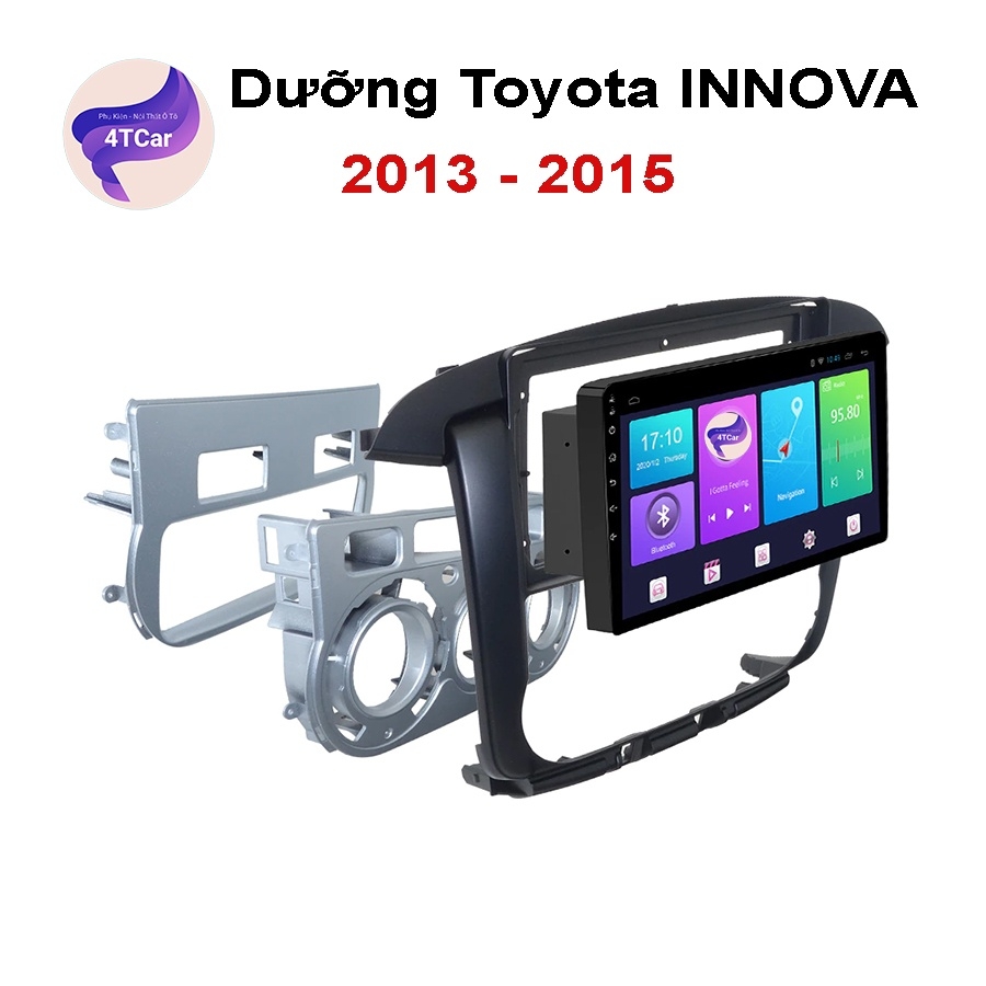 Dưỡng Toyota innova 2013 - 2015 số tự động màn hình android 9 inch