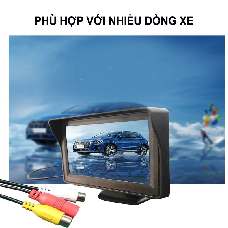 Màn taplo xe tải 4.3 inch xem camera lùi xe -Màn Hình TFT LCD 4.3 Inch PAL/NTSC Cho Xe Hơi