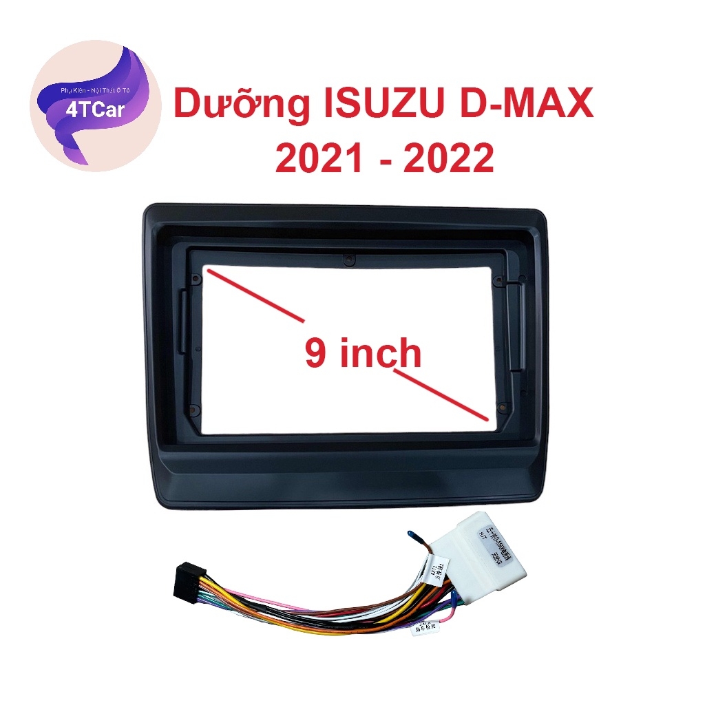 Mặt dưỡng màn android ISUZU D-MAX 2021 - 2022 , BT 50 2022-2024 dùng màn hình 9 inch