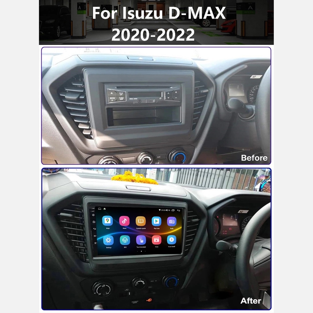 Mặt dưỡng màn android ISUZU D-MAX 2021 - 2022 , BT 50 2022-2024 dùng màn hình 9 inch