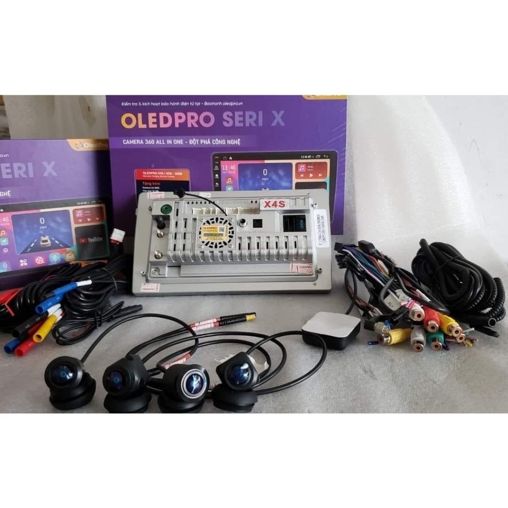 Màn Hình DVD Android Ô Tô Oledpro X4S Kèm Camera 360