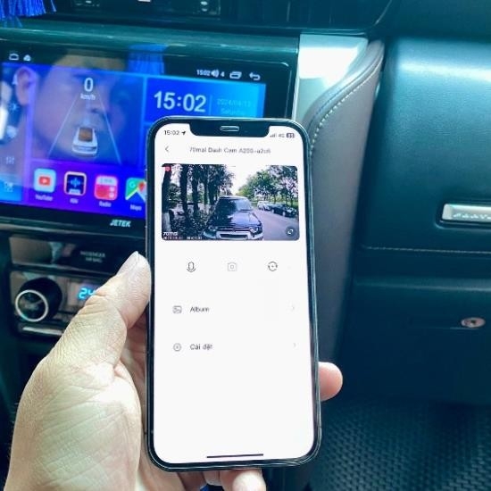 Camera hành trình 70mai A200 HDR 1080P ghi hình trước sau sắc nét, giám sát đỗ xe 24h an toàn