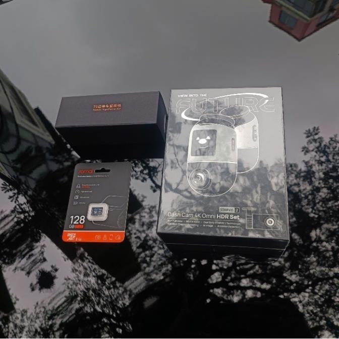 Camera Hành Trình 70mai 4K Omni X800 Công Nghệ AI 2.0 Wifi6 5GHz Giám Sát Từ Xa Thẻ Nhớ 70mai 128GB