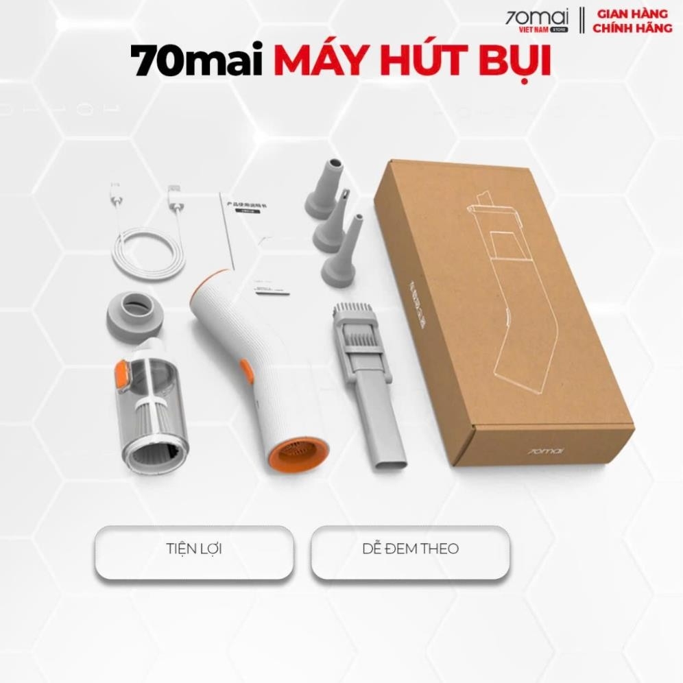 Máy Hút Bụi Cầm Tay 70mai PV03 PV04 Lực Hút Mạnh Mẽ