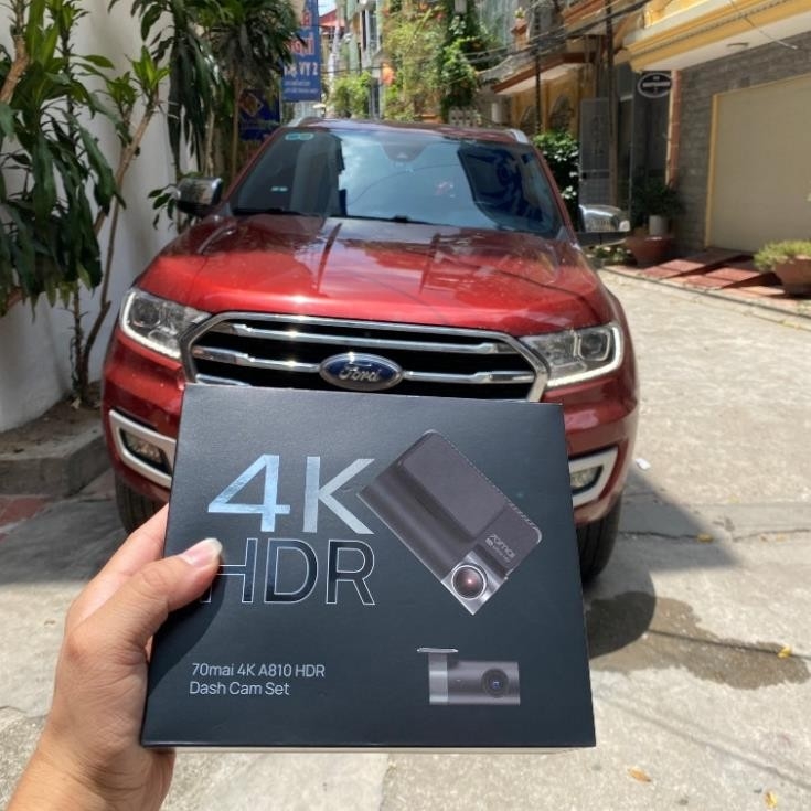Camera hành trình 70mai A810 Ghi hình đồng thời 2 mắt trước sau, video chất lượng 4K UHD