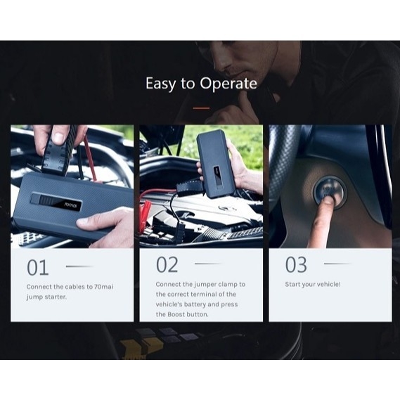 Bộ kích nổ ô tô 70mai MIDRIVE PS06 XIAOMI đa năng pin 18000 mAh