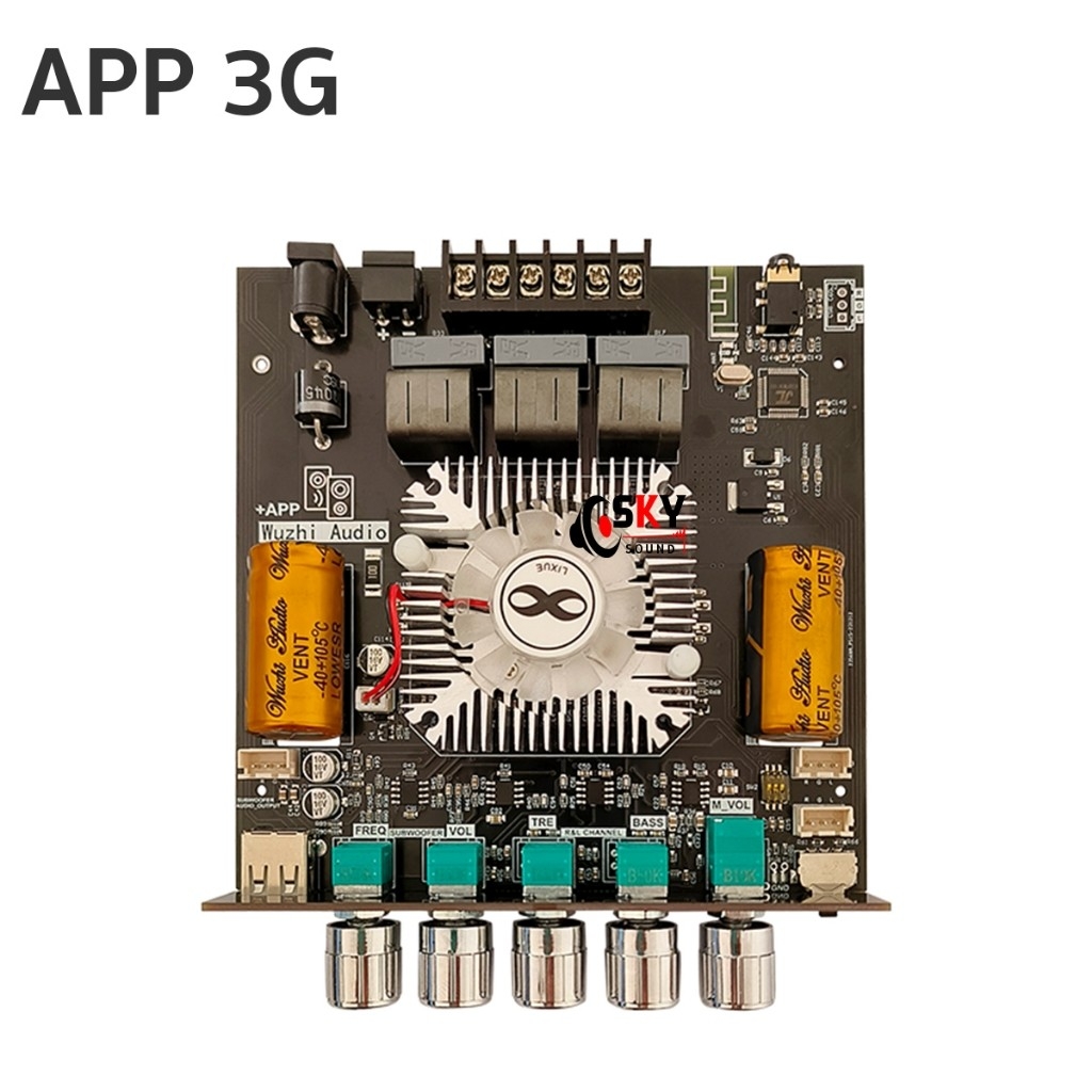 Okdiy  Mạch loa 2.1 ZK-HT21 Mô-đun bộ khuếch đại công mạch khuếch đại âm thanh 160W*2+220W bluetooth 2.1 Kênh TDA7498E