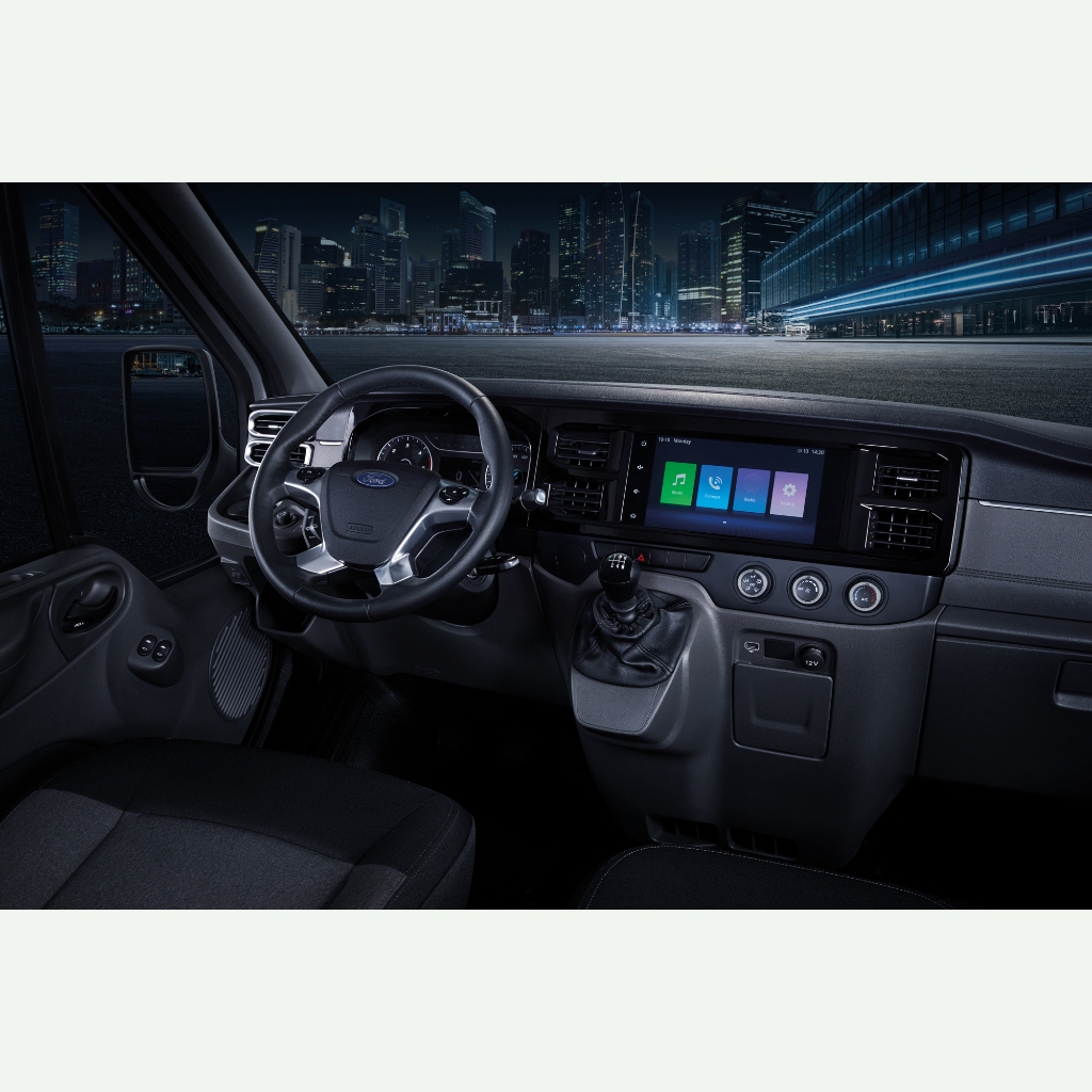 Mặt dưỡng Ford Transit 2021 - 2024lắp màn android 9 inch