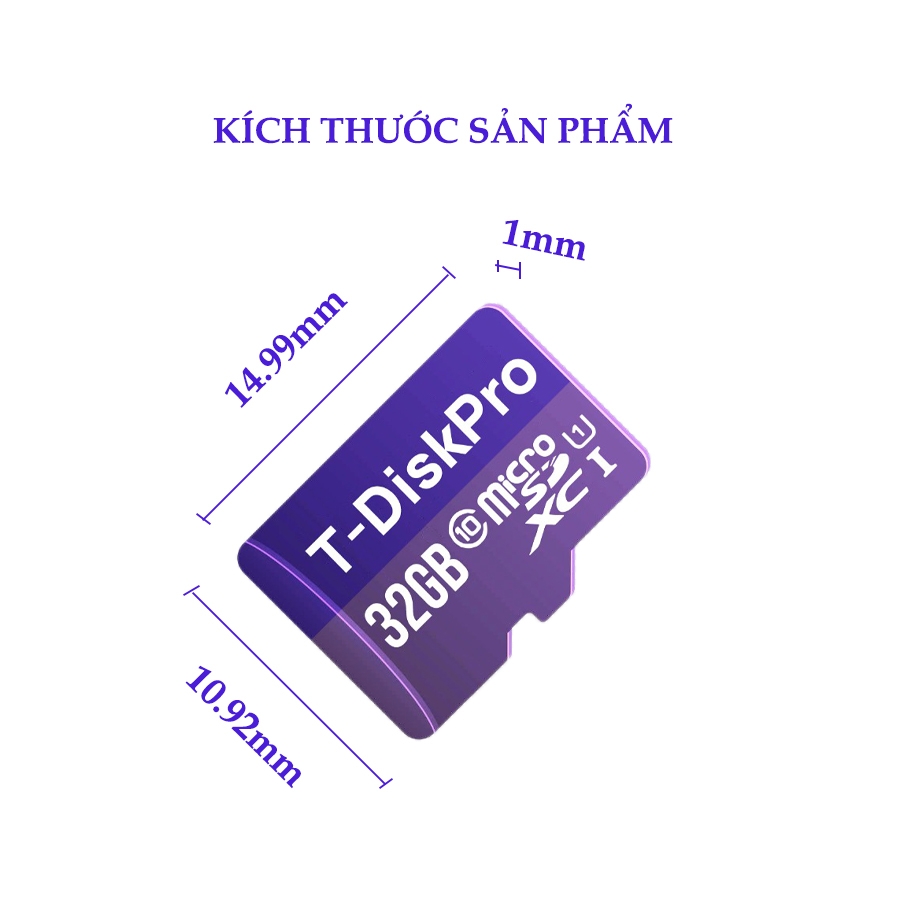 Thẻ nhớ 32G dành cho  camera hành trình ô tô T-DiskPro