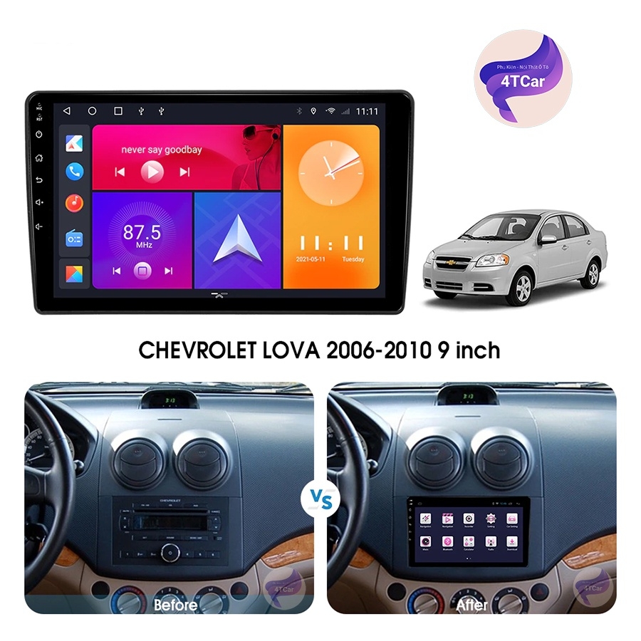 Mặt dưỡng màn android Chevrolet Captiva 2008-2012 (9 inch)
