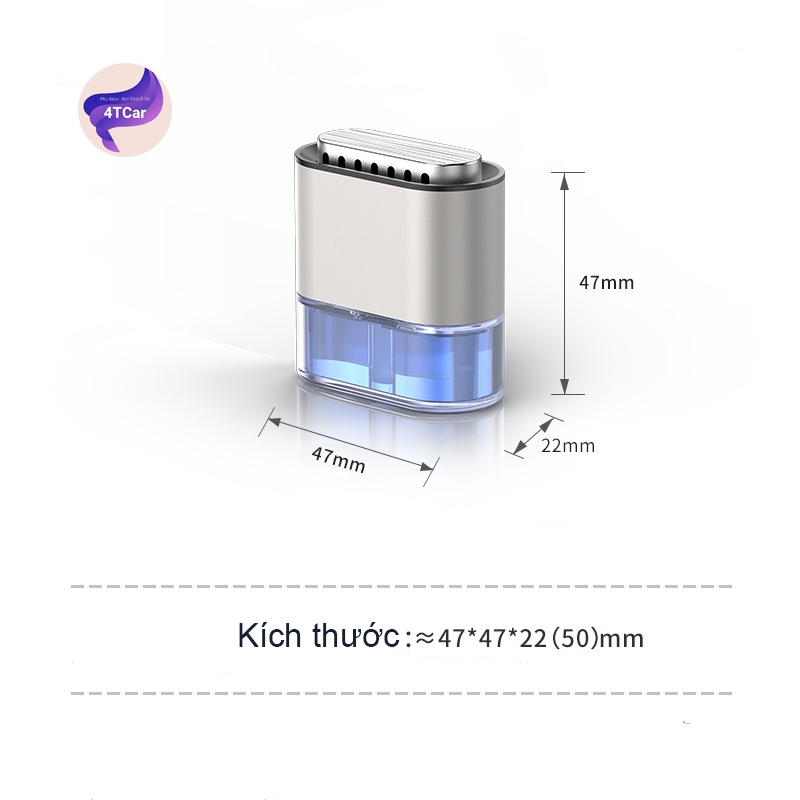 Nước hoa ô tô kẹp cửa gió, Thơm nhẹ bền lâu, Khử mùi xe hơi