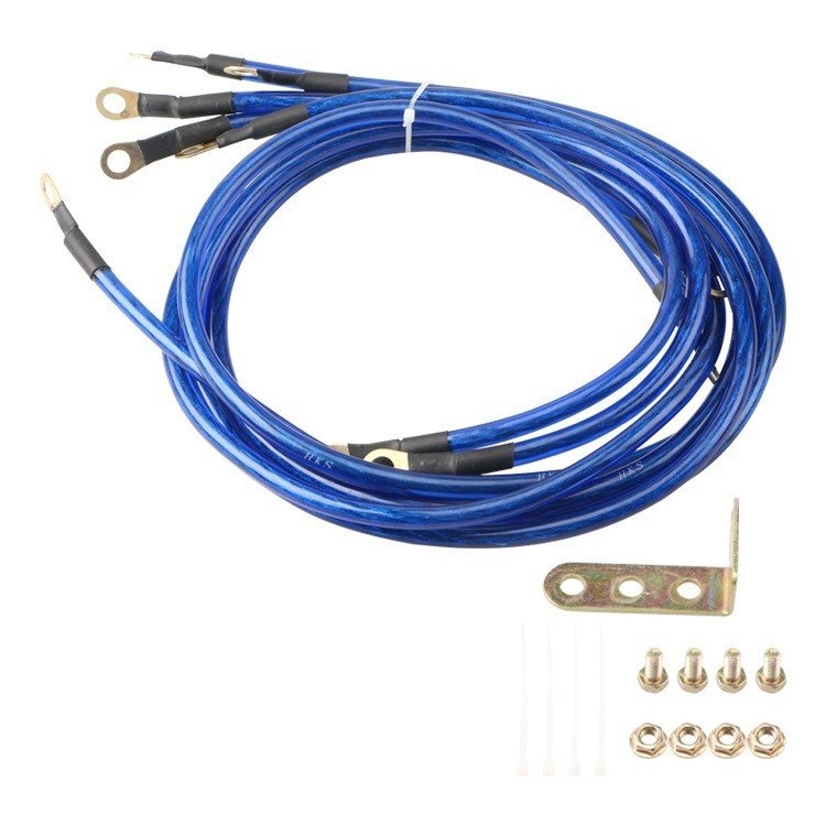 [HKS Grounding Wire Kit] - Dây Nối Đất Ô Tô Cao Cấp, Ổn Định Dòng Điện, Tăng Hiệu Suất Động Cơ