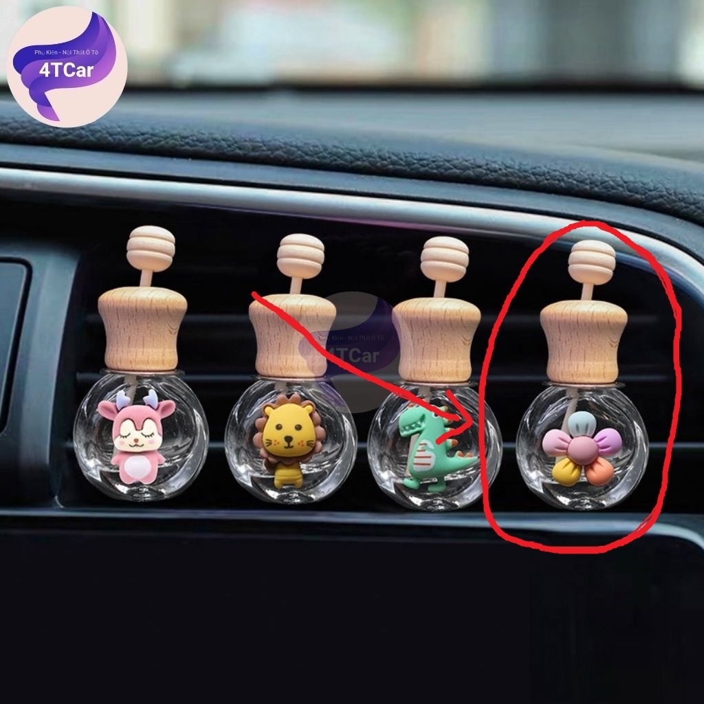 Lọ đựng nước hoa kẹp cửa gió điều hòa dễ thương trên xe Ô tô ( lọ rỗng )