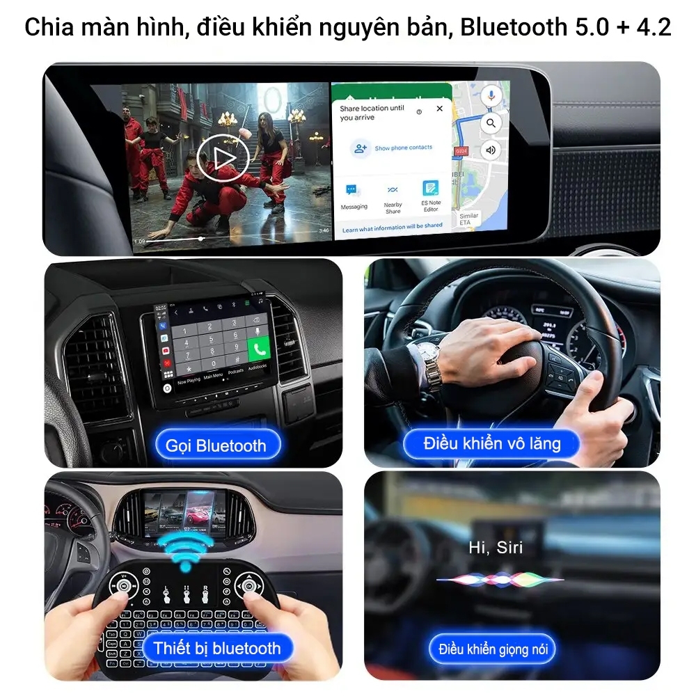 Box android xe ô tô Carlinkit Tbox Plus - Ram 4GB, Bộ nhớ trong 64GB, Android 13 (Tặng S2 ,premium 1 năm )