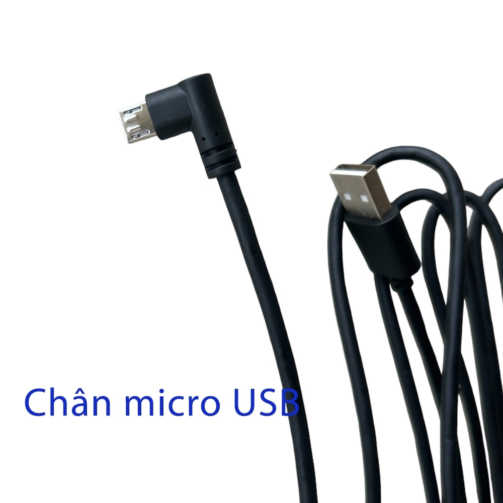 Dây cắm công micro USB camera hành trình ô tô dài 2,7m (T3)