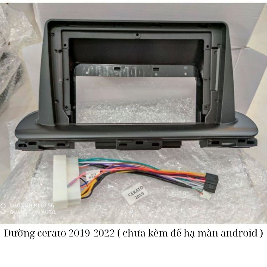 Mặt Dưỡng Kia Cerato , k3  2018-2023 Kèm Jack Nguồn Màn Android 9 Inch