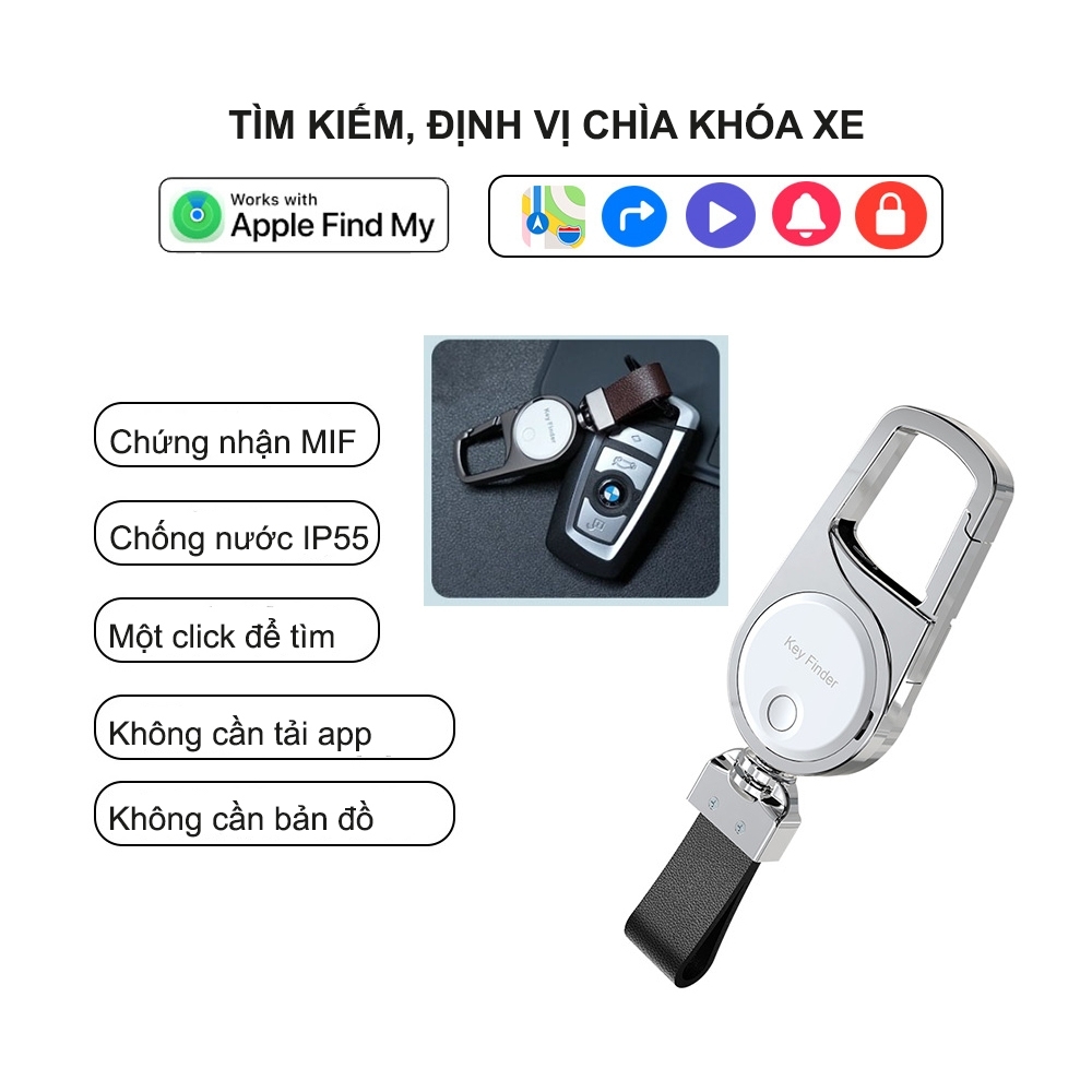 Định vị Móc khóa ô tô thông minh KEY FINDER dễ dàng tìm kiếm chìa khóa